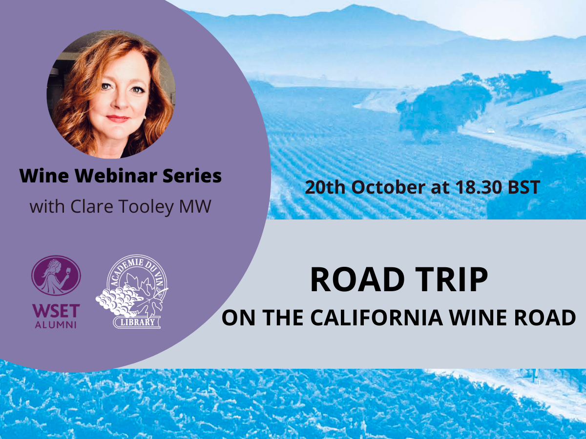 Wine Webinar Series: Road Trip - On the California Wine Road with Clare Tooley