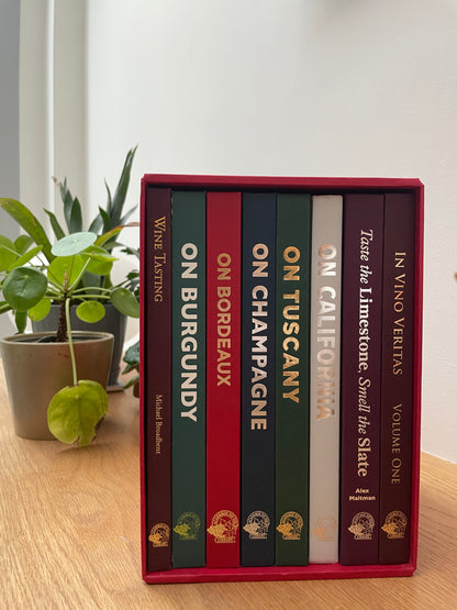 Eight winebooks in a Wibalin slipcase 