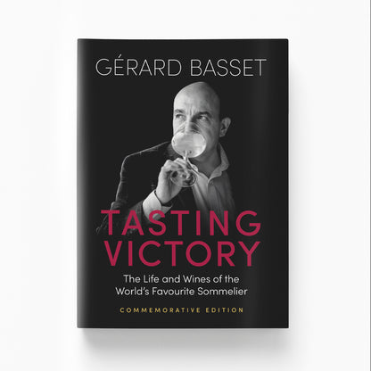 Book cover of 'Tasting Victory' by Gérard Basset on a white background