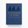 Book titled 'The Judgement of Paris' with silhouettes on a blue background
