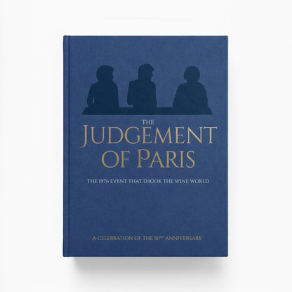 Book titled 'The Judgement of Paris' with silhouettes on a blue background