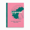 A pink book cover titled "Languedoc" by Natalie Earl, with a teal map graphic and the subtitle "The Smart Traveller's Wine Guide," shown on a light gray background.